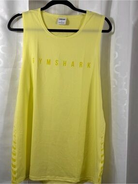 Gymshark Men's Sport Stripe Tank/Large/Firefly Green NWOT -  GM -L01